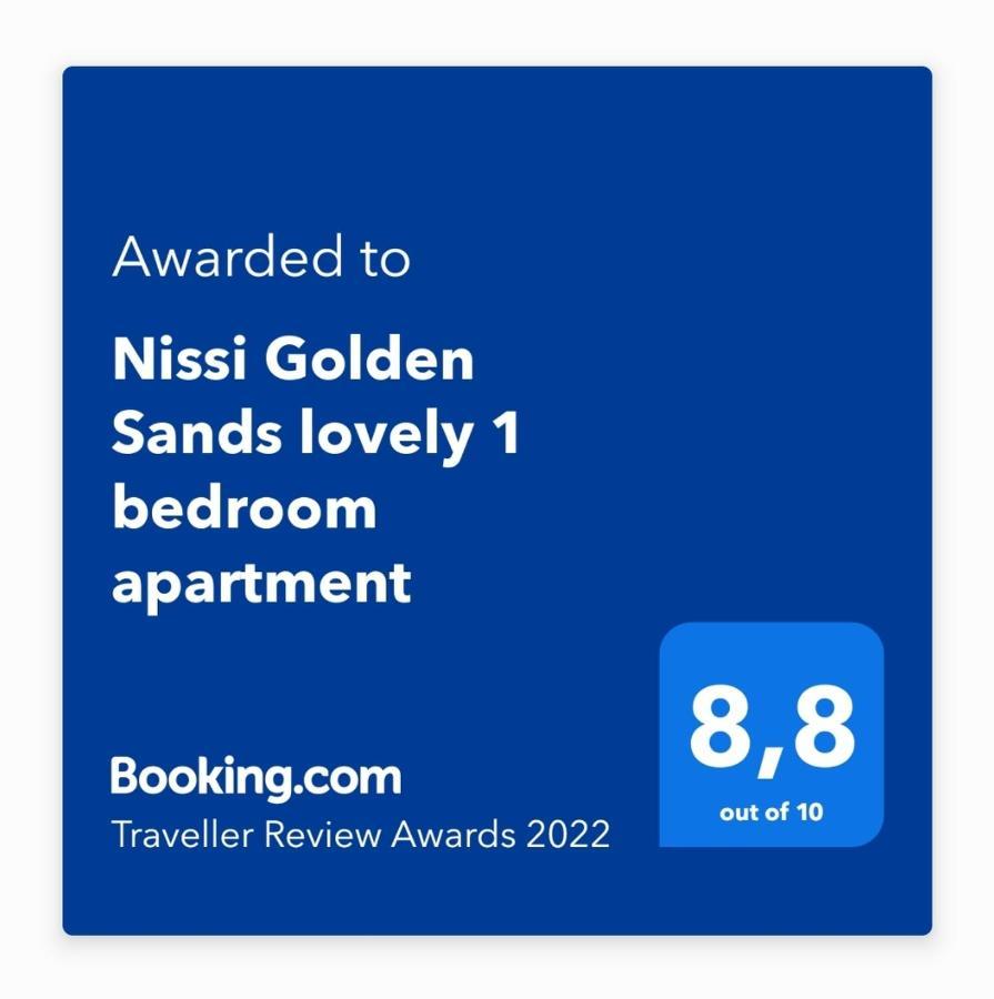 Nissi Golden Sand Lovely One Bedroom Apartment With Spacious Terrace And Free Parking Ayia Napa Exteriér fotografie